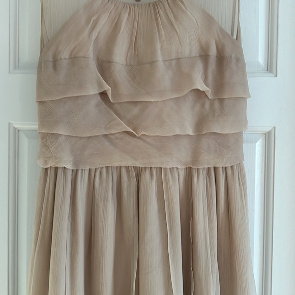 Anthropologie size 8 Burlap brand dress. Light beige/dusty pink. - Picture 3 of 5